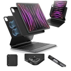 ESR iPad Pro 12.9" Case With Keyboard Black